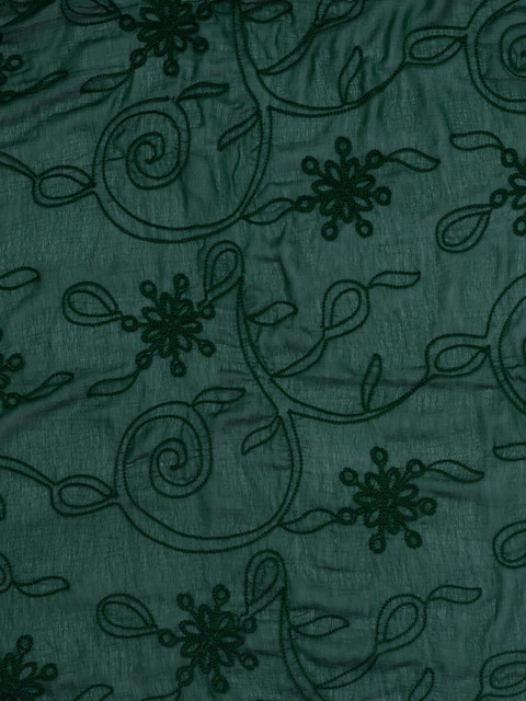 Dupatta Bazaar Green Embroidered Dupatta - Image 3