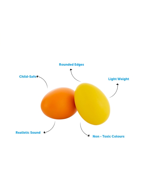 Brainsmith Orange & Yellow Swoora Egg Shakers - Image 3