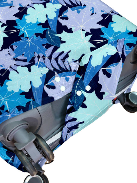 Cortina Blue Printed Protective Large Trolley Bag Cover - Image 5