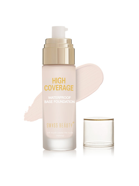 SWISS BEAUTY High Coverage Waterproof Base Foundation - White Ivory 01