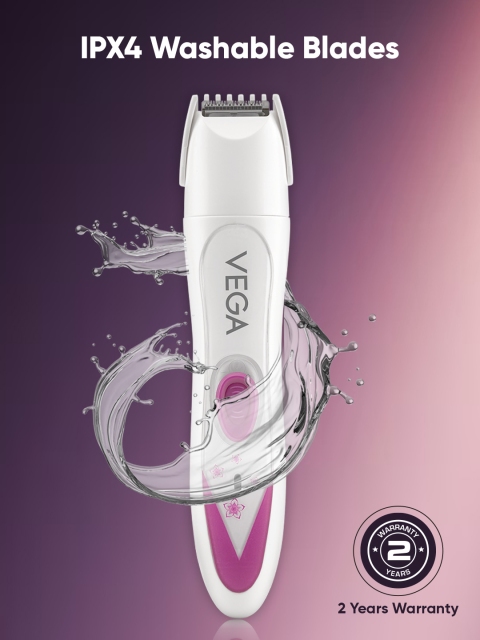 VEGA Women Feather Touch 4-In-1 Trimmer for Trimming Eyebrows Face & Bikini Area - Image 5