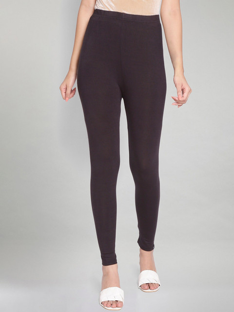 elleven Women Black Solid Ankle Length Leggings