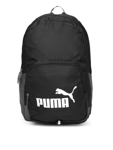 PUMA Unisex Black & Grey Phase Backpack