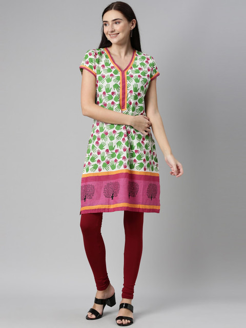 Souchii Women Maroon Solid Churidar-Length Leggings - Image 5