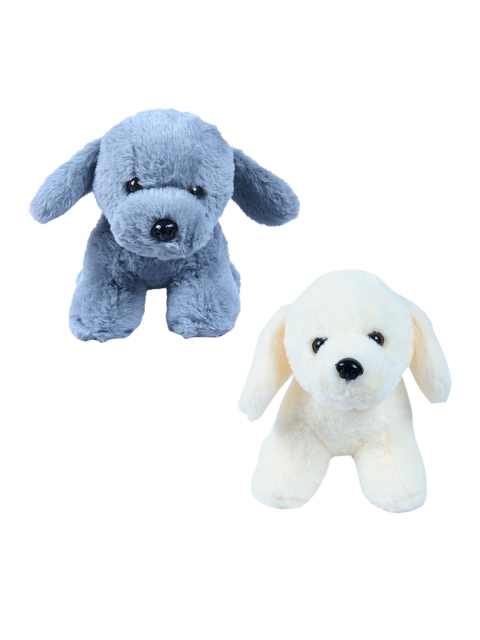 DukieKooky Kids Multicoloured Pack of 2 Puppy Soft Toys