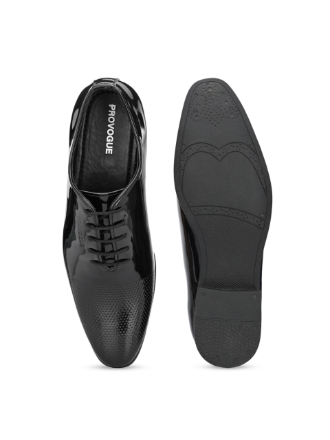 Provogue Men Black Solid Formal Debys - Image 5