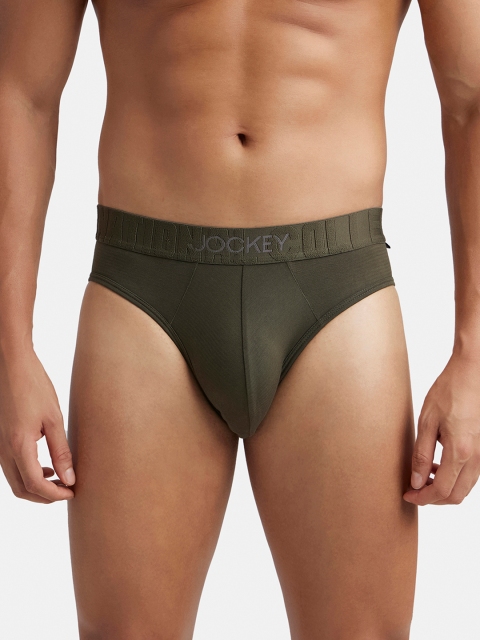 Jockey Supima Cotton Stretch Solid Brief with Ultrasoft Waistband-IC31