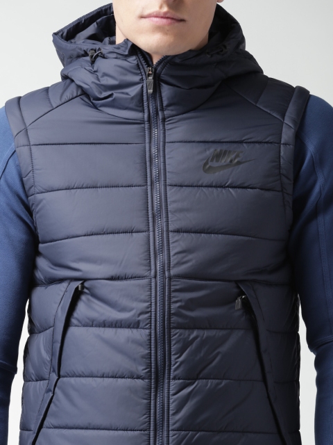 nike quilted hooded jacket