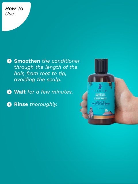 Pilgrim Argan Oil Hair Conditioner for Deep Nourishment, For All Hair Types - Image 5