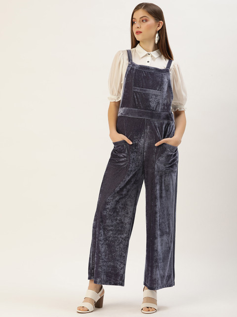 QUIERO Grey Solid Jumpsuit