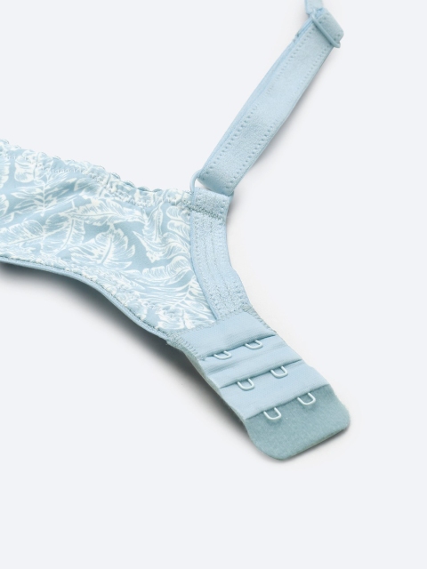 Leading Lady Floral Print Wirefree Lightly Padded Full Coverage T-Shirt Bra - Image 5