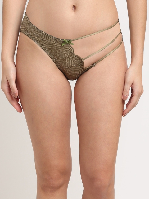 Makclan Women Green Flow in Flirt Panty