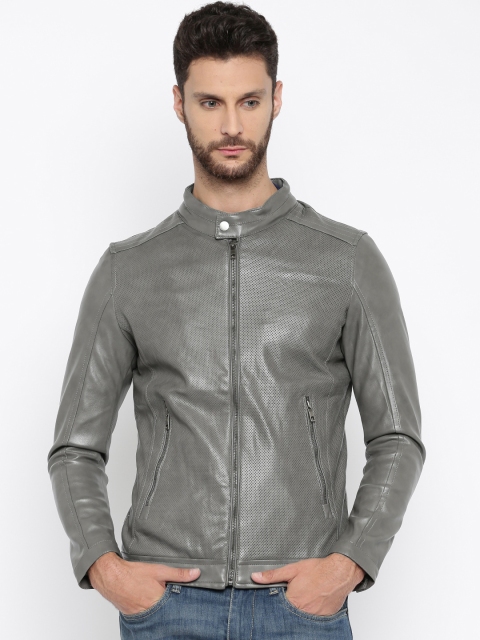 Grey Biker Jacket Image