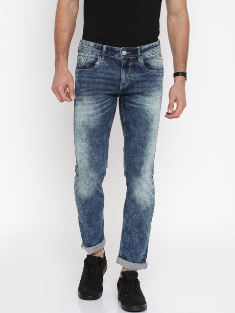 Men Blue Regular Fit Stretchable Jeans