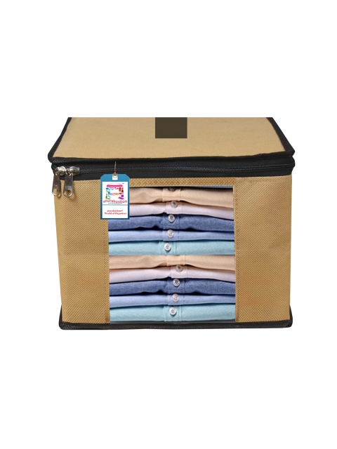 atorakushon Brown Pack of 4 Clothes Oraganizer - Image 3