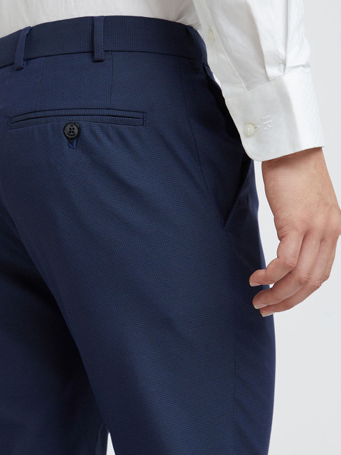 Raymond Men tDark Blue Slim Fit Formal Trousers - Image 7