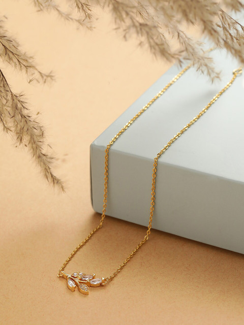 MINUTIAE Gold-Plated & White Brass Handcrafted Necklace