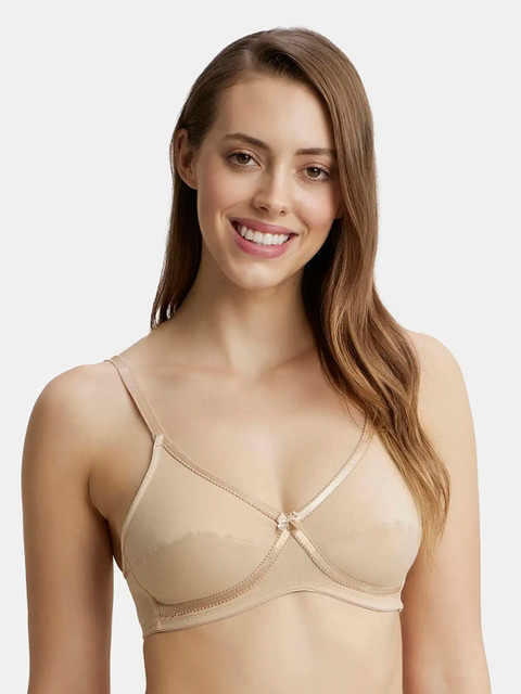 Jockey Wirefree Non Padded Cotton Medium Coverage Cross Over Everyday Bra-1242