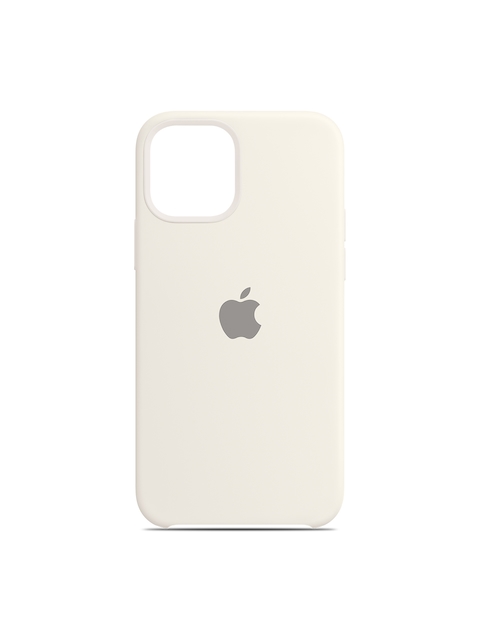 TREEMODA White Solid Silicone Apple iPhone 13 Pro Max Back Case