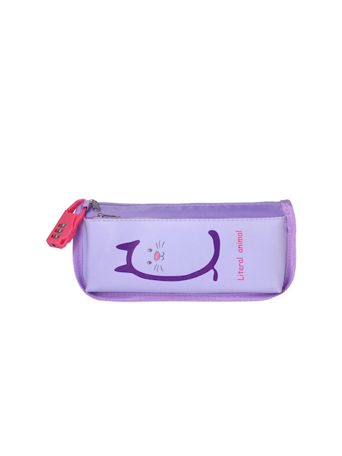 Instabuyz Kids Purple & Pink Printed Pen Pencil Case