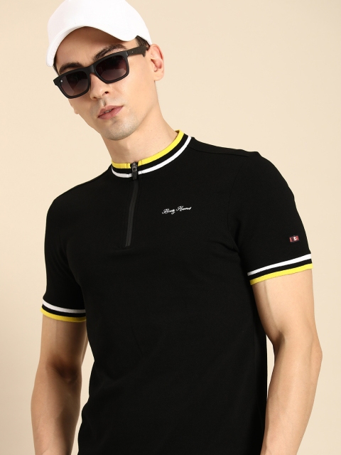 Being Human Clothing Men Pure Cotton Henley Neck T-shirt