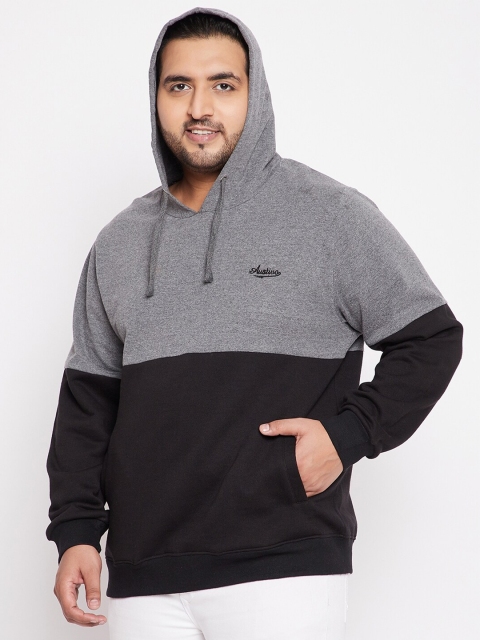 AUSTIVO Men Multicoloured Colourblocked Hooded Sweatshirt - Image 3