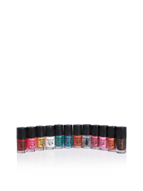 Makeup Mania Nail Poilish Set of 12 Pcs x 6ml each, Multicolor Set No. MM#107