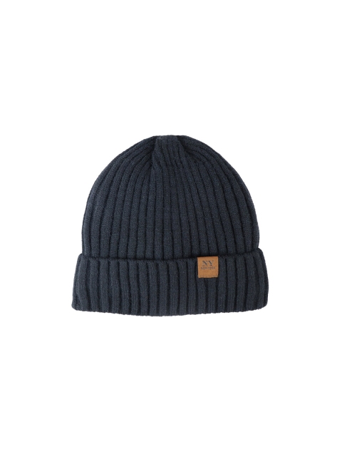 iSWEVEN Unisex Black Beanie Cap