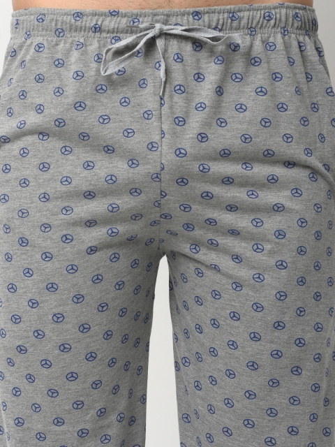 MACK JONNEY Men Grey & Blue Night Suit - Image 3