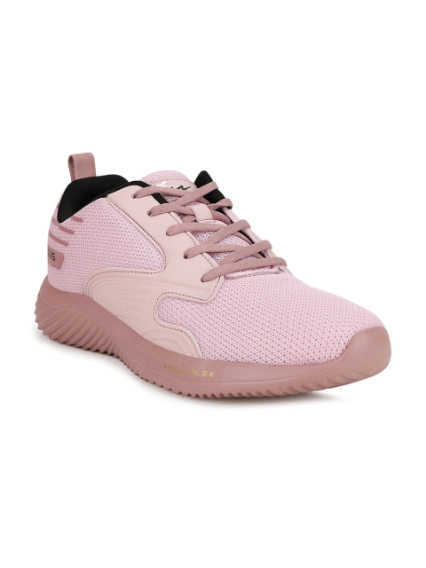 Campus Women Pink Mesh Walking Shoes