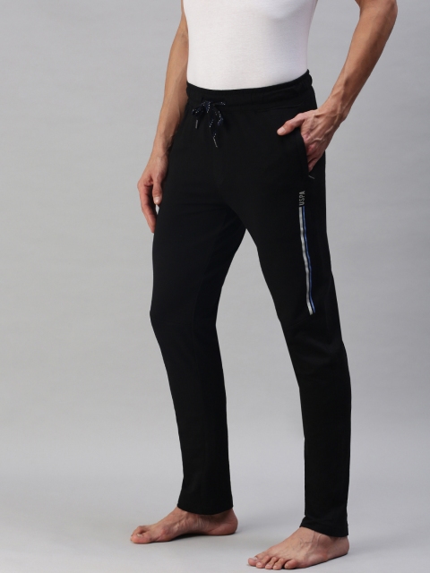 U.S. Polo Assn. Men Black Solid Lounge Pants