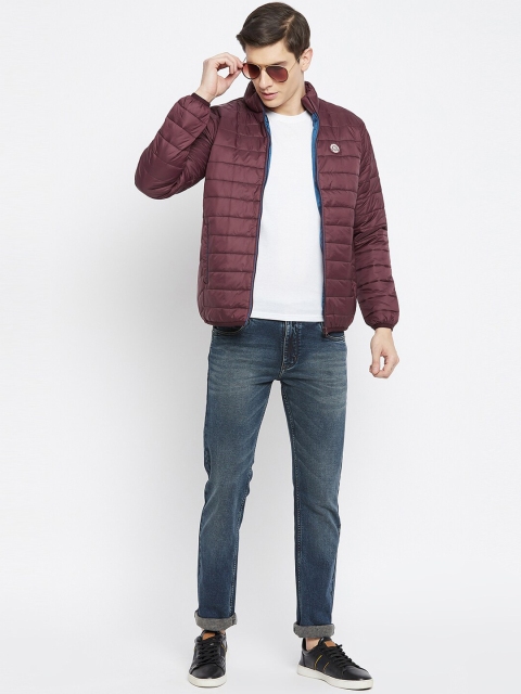 Duke Men Maroon pavement Colourblocked Padded Jacket - Image 5