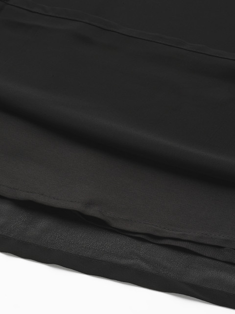 Sztori Women Plus Size Black Floral A-Line Dress - Image 6