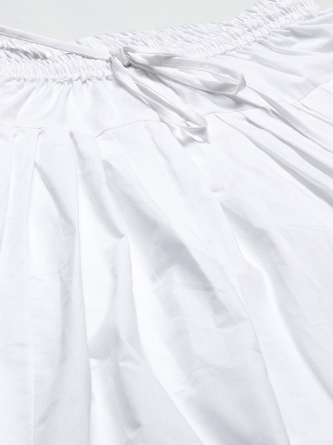 Laado - Pamper Yourself Women White Pintucks Lace Pure Cotton Salwar - Image 5