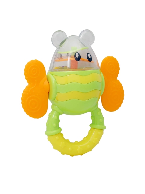 Baby Moo Kids Green & Orange Butterfly Rattle Teether