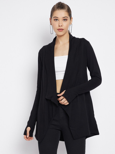 Hypernation Women Black Shrug