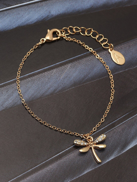 Accessorize London Women Gold-Toned Dragonfly Bracelet