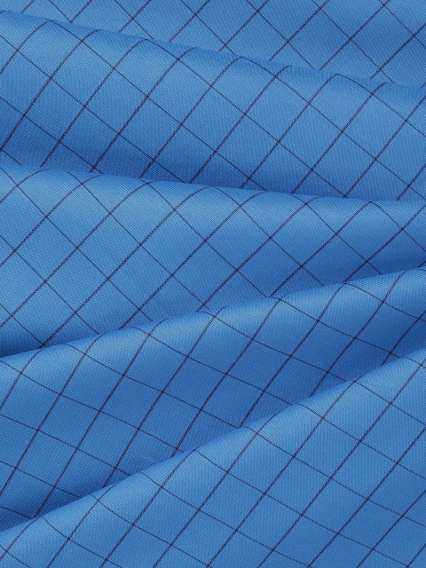 My Fabric Store Men Blue & Black Shirt & Trouser Fabric Set - Image 3