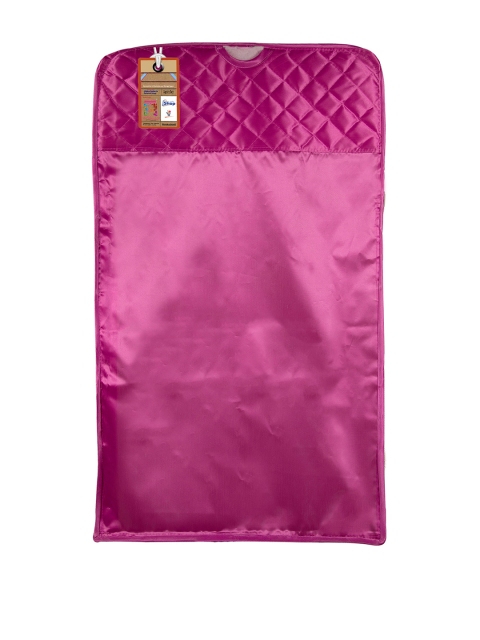 atorakushon Fuchsia & Green Solid Set of 6 Wardrobe Cloth Organizer - Image 4