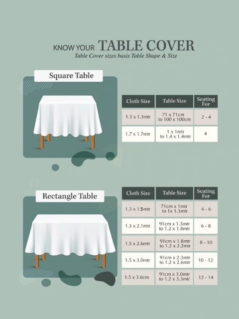 AEROHAVEN Multicoloured Printed Cotton 4-Seater Table Cloth - Image 3