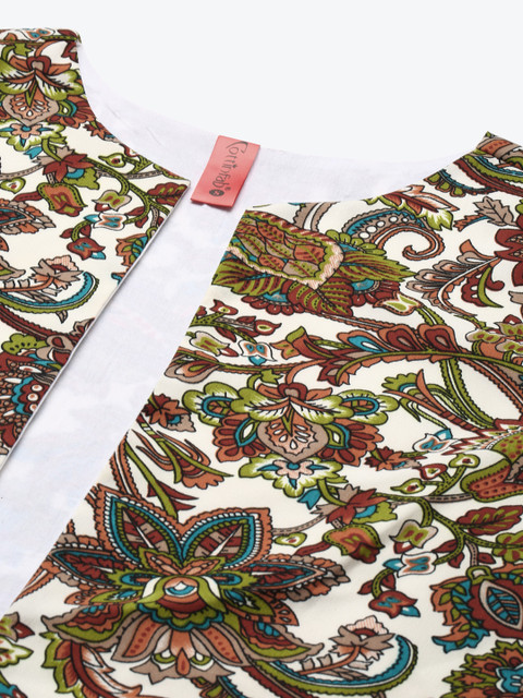 Cottinfab Brown Solid Dhoti Style Jumpsuit With Jacket - Image 2