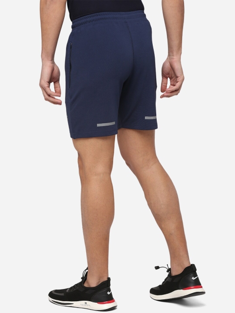 FUAARK Men Navy Blue Slim Fit Training or Gym Sports Shorts - Image 3