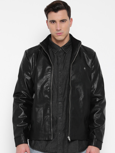 spykar leather jacket