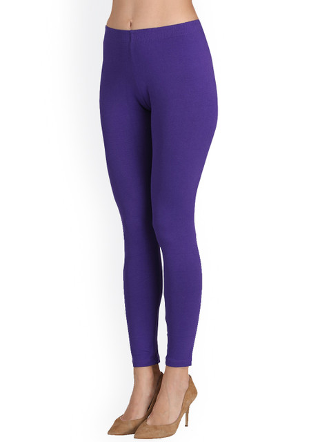 GROVERSONS Paris Beauty Women Purple Solid Ankle-Length Leggings - Image 2
