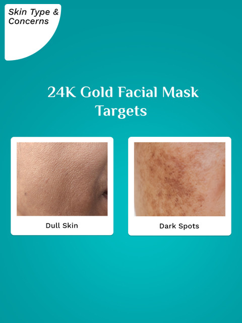 Pilgrim 24K Gold Skin Brightening Face Mask For Instant Facelift & Radiant Glow 50 g - Image 5