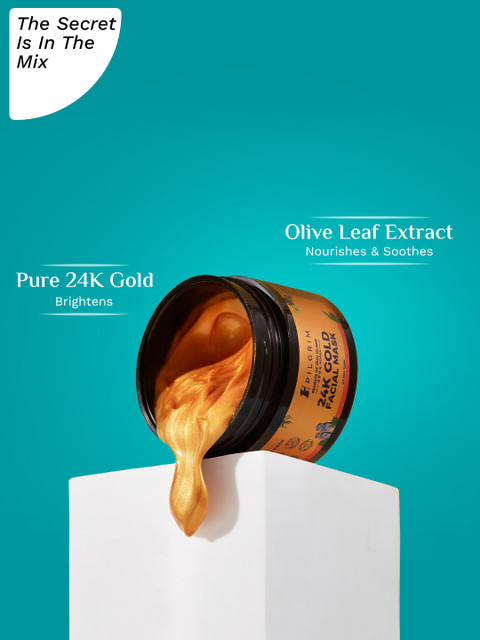 Pilgrim 24K Gold Skin Brightening Face Mask For Instant Facelift & Radiant Glow 50 g - Image 3