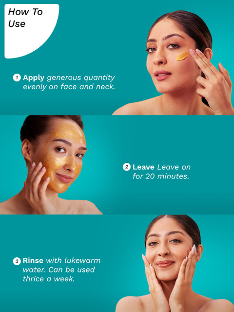 Pilgrim 24K Gold Skin Brightening Face Mask For Instant Facelift & Radiant Glow 50 g - Image 7