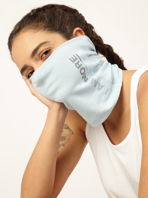 FREECULTR Unisex Blue & Charcoal Grey Printed Bamboo Anti-Microbial Multipurpose Headband