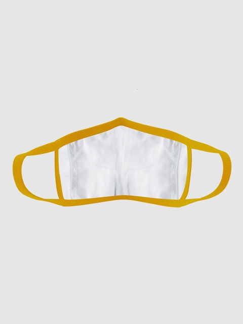 Soxytoes Yellow & Brown Dog Printed 4-Ply Cotton Reusable Cloth Mask with Filter - Image 3