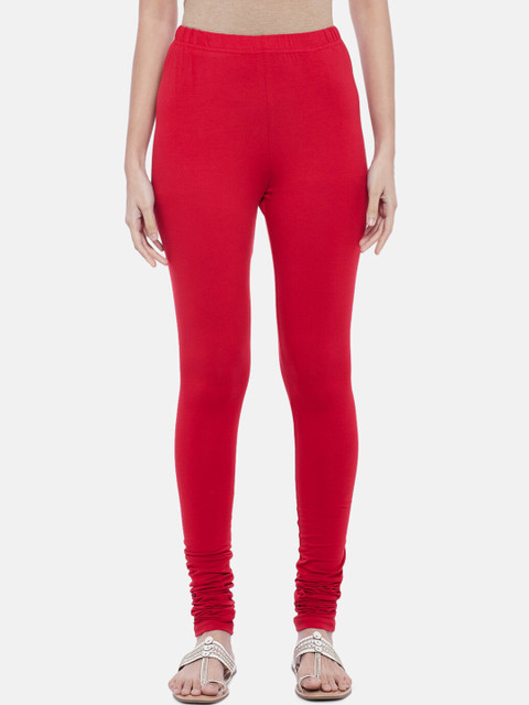 RANGMANCH BY PANTALOONS Women Red Solid Churidar